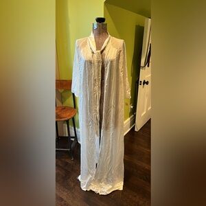 Vintage Sears Robe Housecoat Women’s S/M Nylon USA Made 52”Long